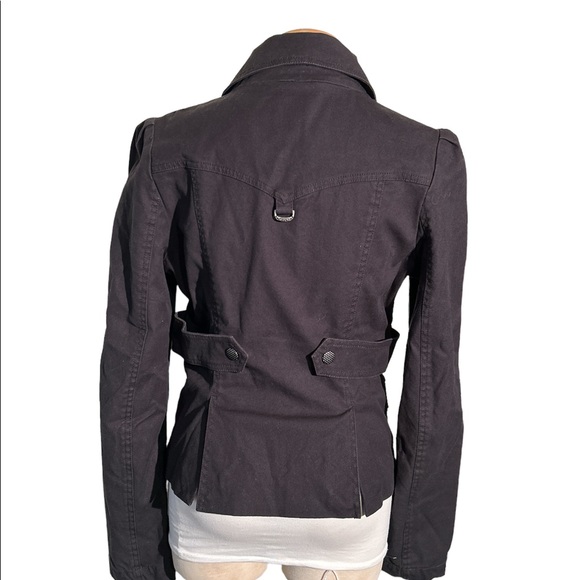 Diesel Black Utility Jacket Button Down Size Large - Picture 4 of 12